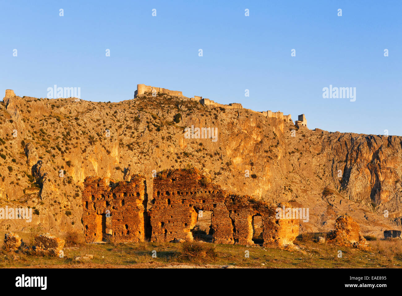 Fortress, ancient city of Anazarbus or Anazarbos, Anavarza, Dilekkaya, Çukurova, Adana Province, Turkey Stock Photo