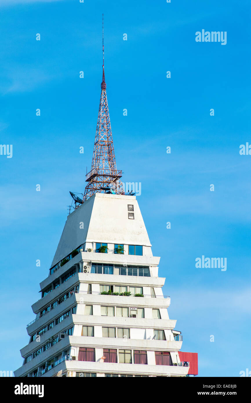 Office Buildings in bangkok,thailand blue sky Stock Photo - Alamy