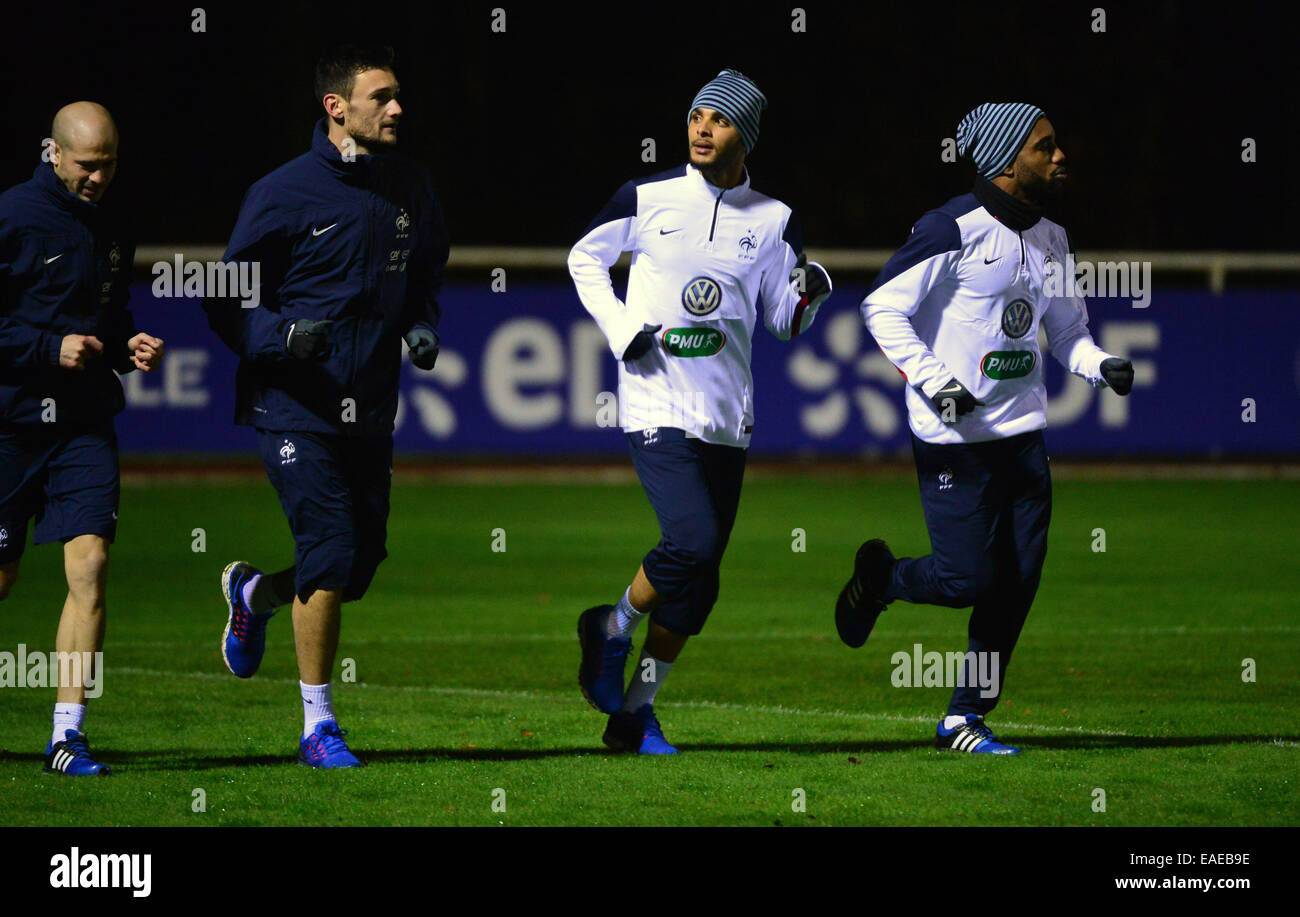 Christophe Jallet Hugo Lloris Layvin Kurzawa Alexandre Lacazette Stock Photo Alamy