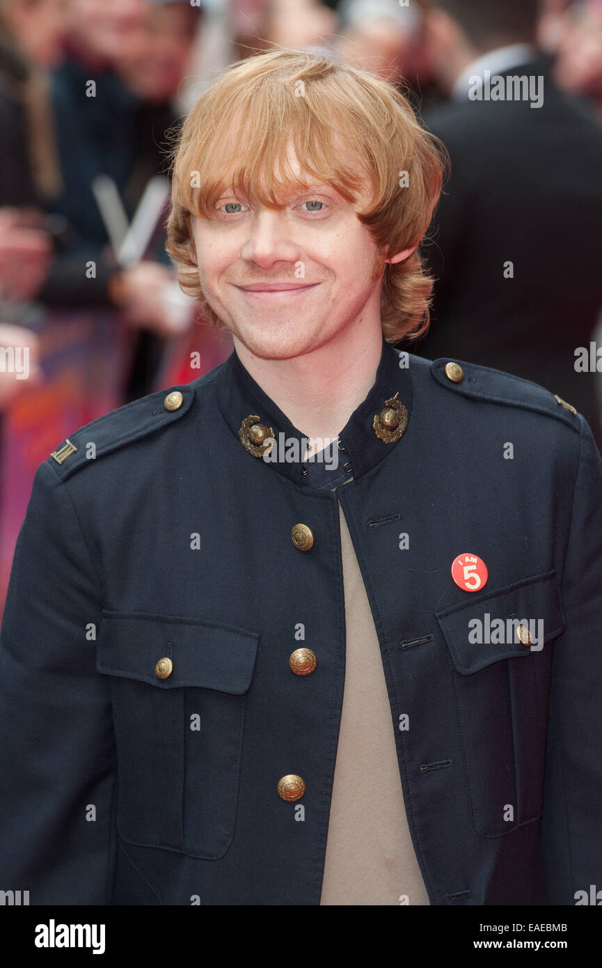 Postman Pat The Movie premiere held at the Odeon West End - Arrivals.  Featuring: Rupert Grint Where: London, United Kingdom When: 11 May 2014 Stock Photo