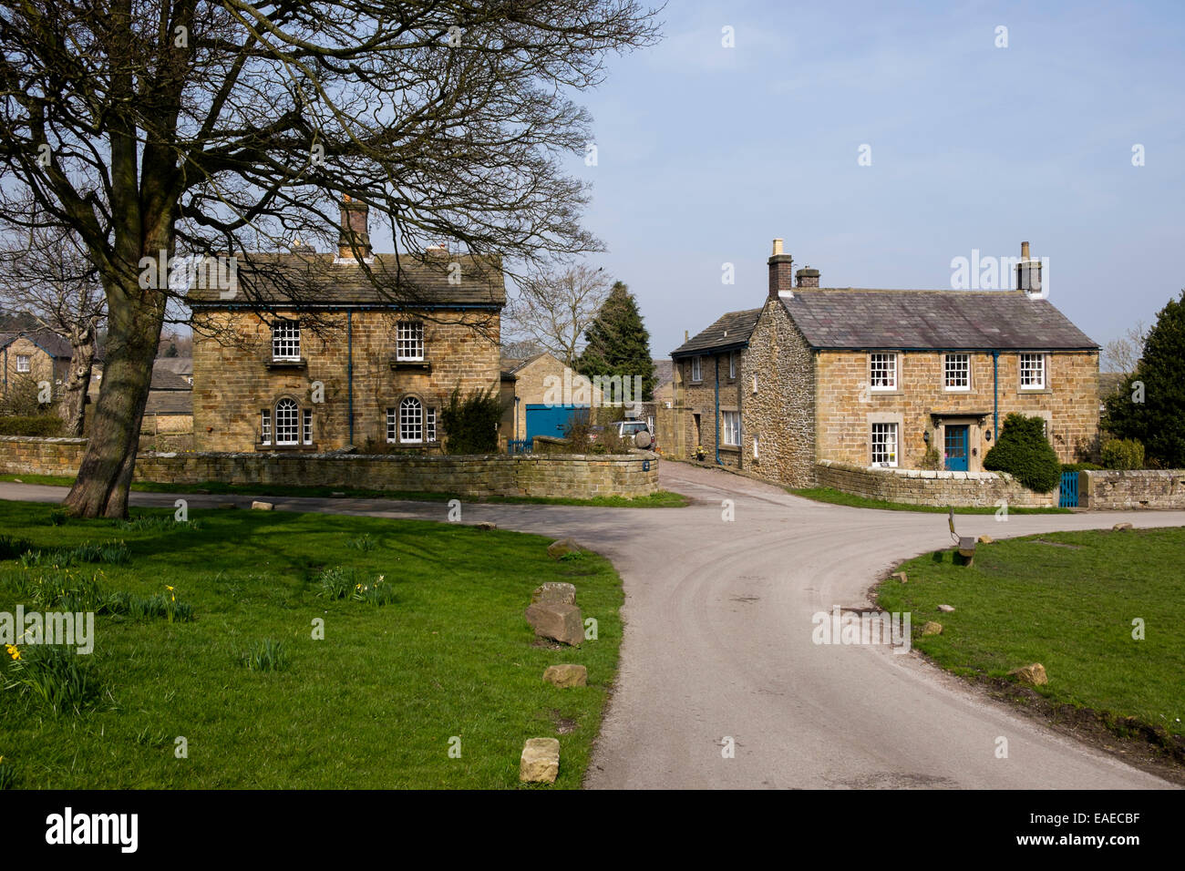Peak District village of Pilsley near Chatsworth Derbyshire England