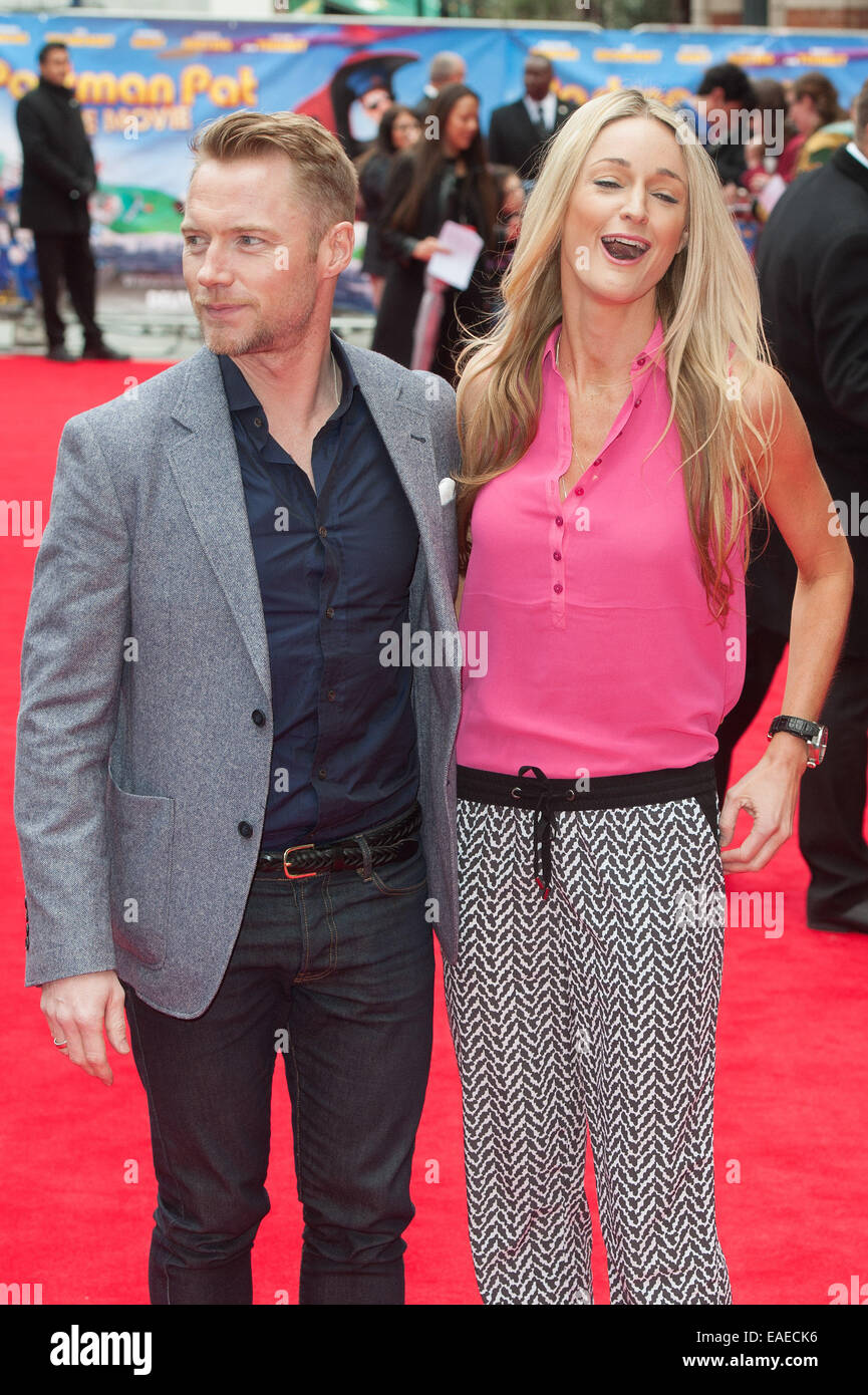 Postman Pat The Movie premiere held at the Odeon West End - Arrivals.  Featuring: Ronan Keating,Storm Uechtritz Where: London, United Kingdom When: 11 May 2014 Stock Photo