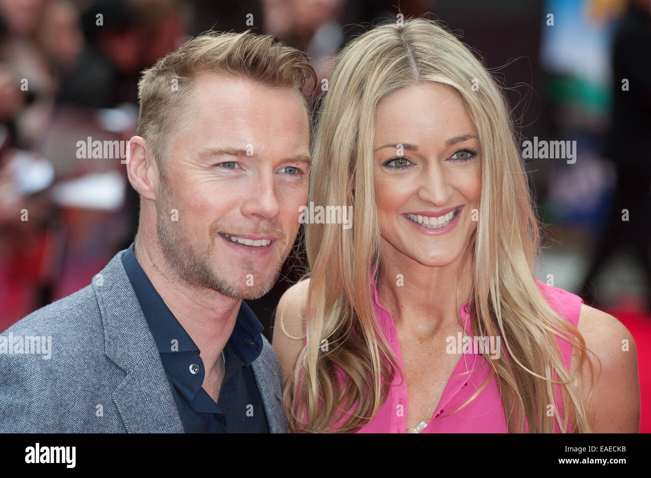 Postman Pat The Movie premiere held at the Odeon West End - Arrivals.  Featuring: Ronan Keating,Storm Uechtritz Where: London, United Kingdom When: 11 May 2014 Stock Photo