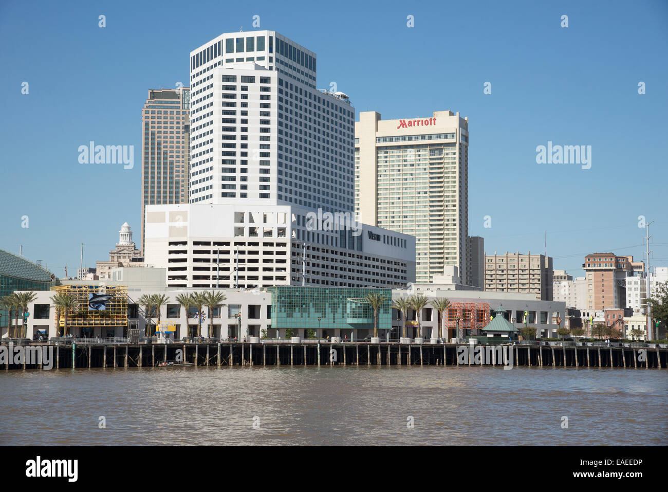 New Orleans waterfront properties Westin Sheraton Marriott hotels.New