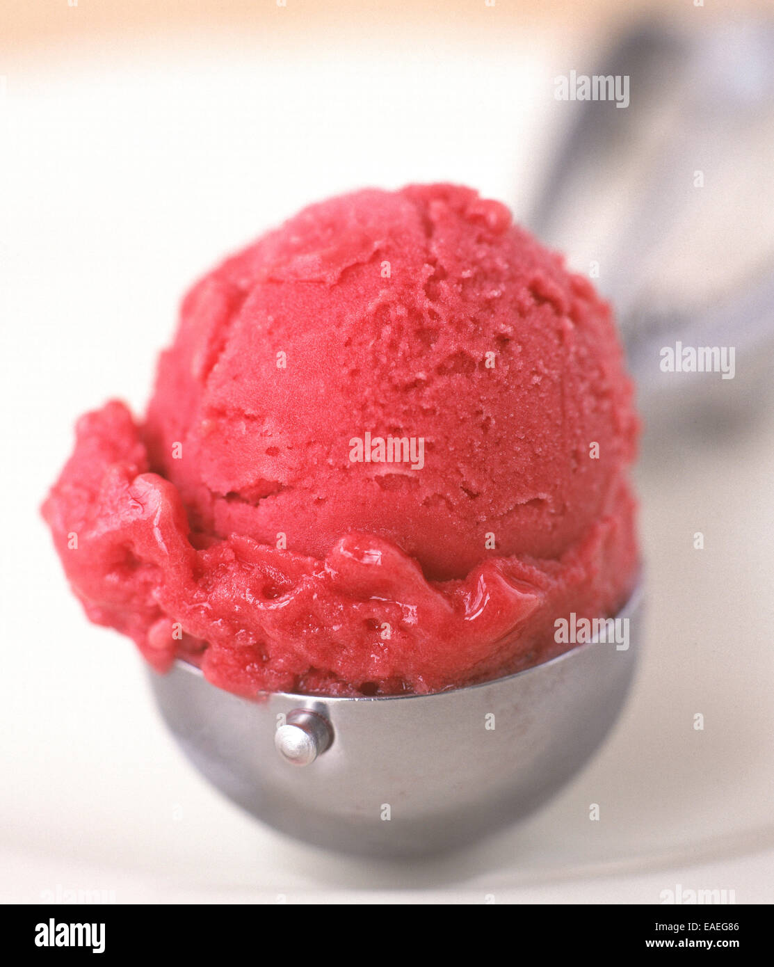 Scoop of sorbet Stock Photo