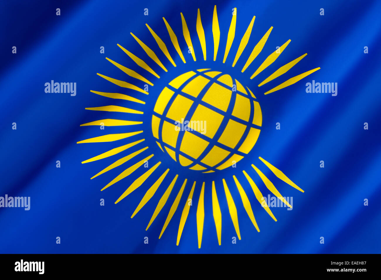 Flag of the Commonwealth of Nations - adopted in November 2013. Stock Photo