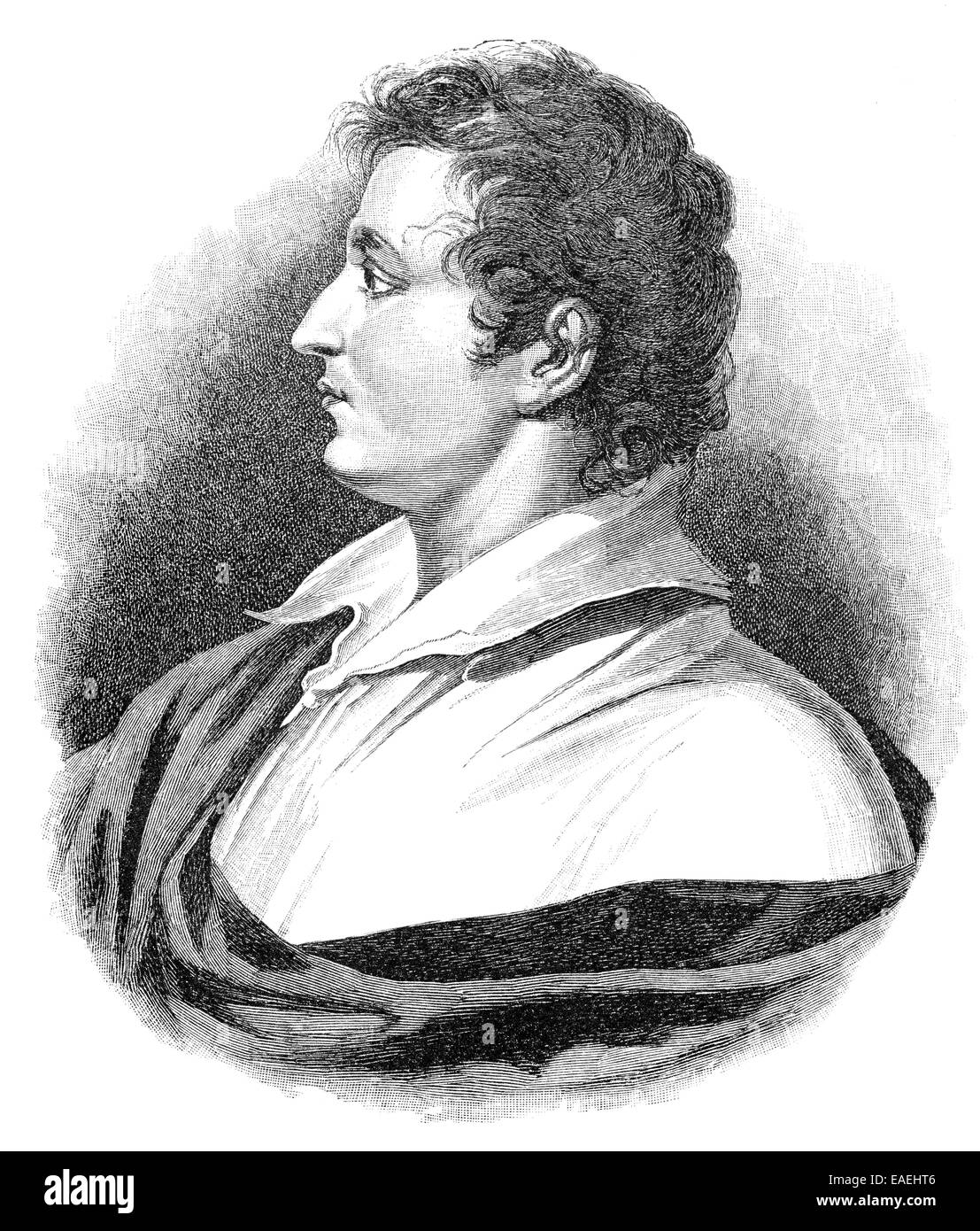 Esaias Tegnér, 1782 - 1846, Swedish writer and bishop, Esaias Tegnér, 1782 - 1846, schwedischer Lyriker und lutherischer Bischof Stock Photo