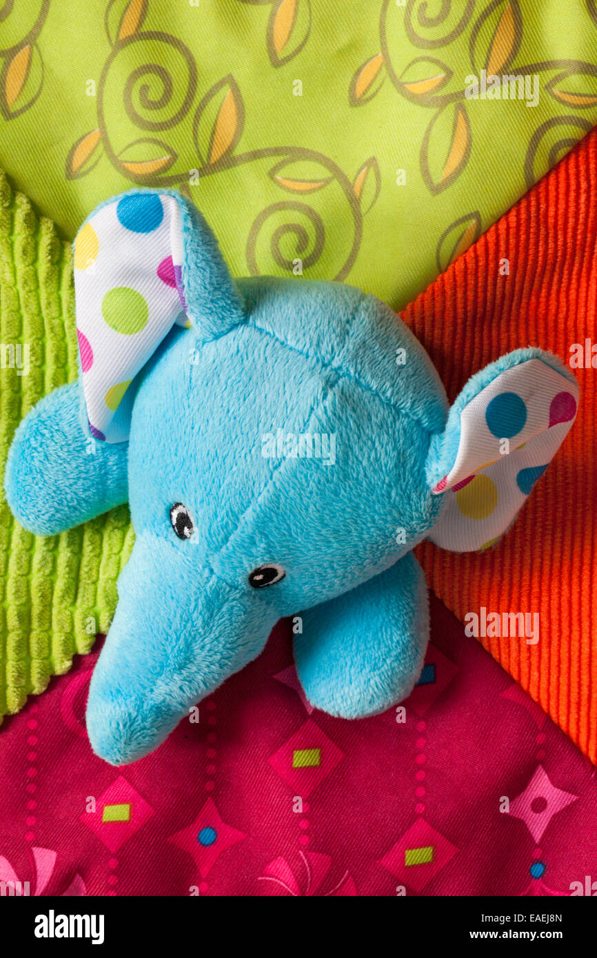 Blue Elephant Comforter Stock Photos Blue Elephant Comforter