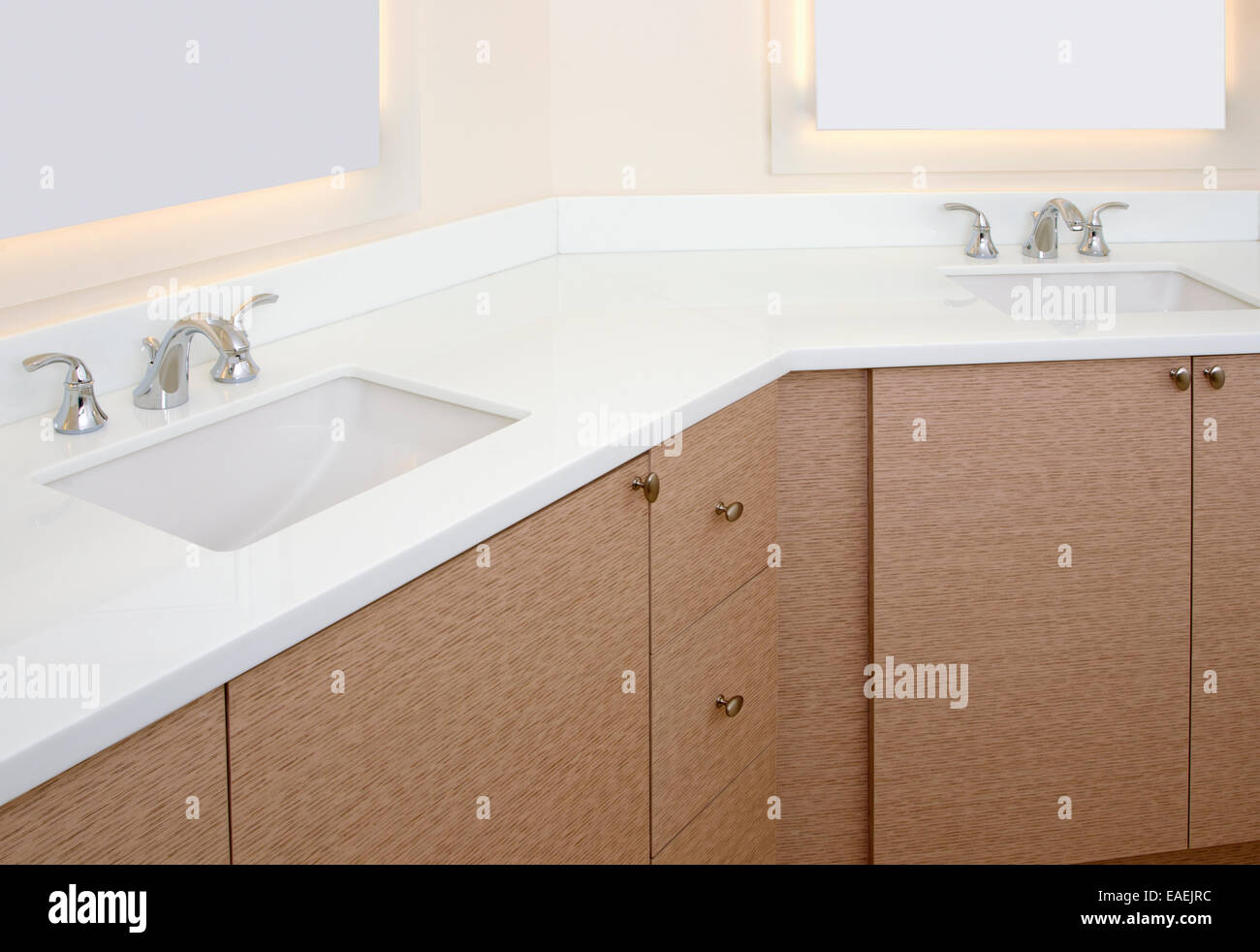 Bathroom Sink and Counter: Close up of a Bathroom Sink, Faucet and ...