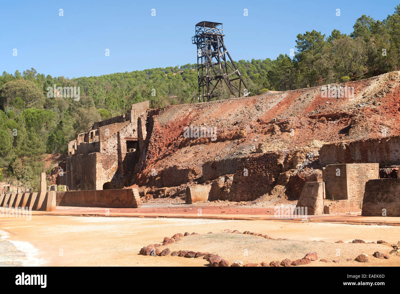Peña del Hierro Mine, Minas de Riotinto, Rio Tinto mining area, Huelva province, Spain Stock Photo