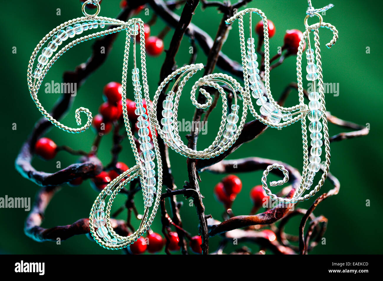 Christmas celebration - joy hanging decoration Jane Ann Butler Photography JABP1266 Stock Photo