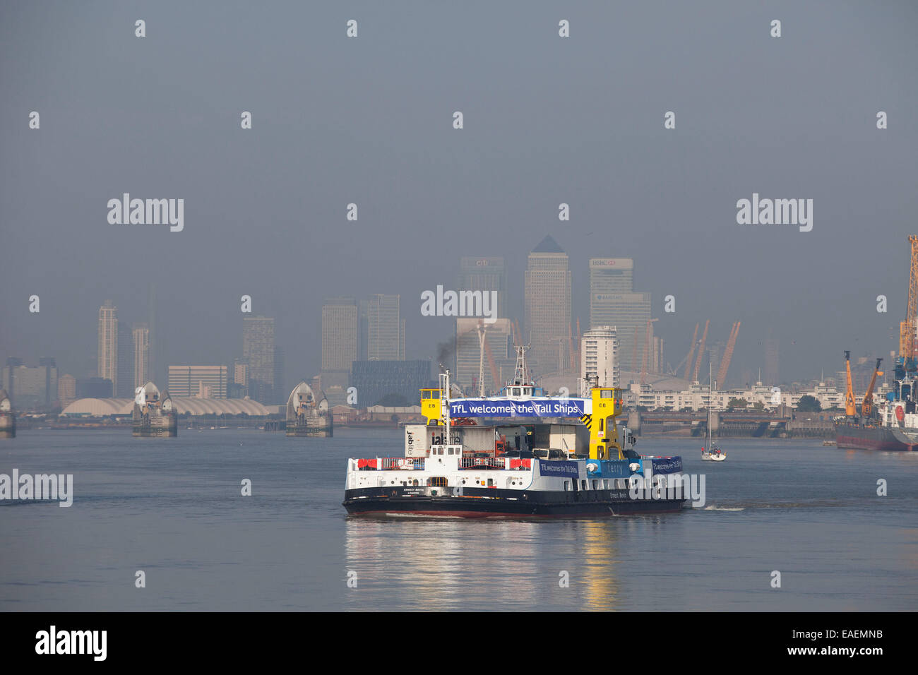 The Woolwich Ferry is a free vehicle ferry service across the River