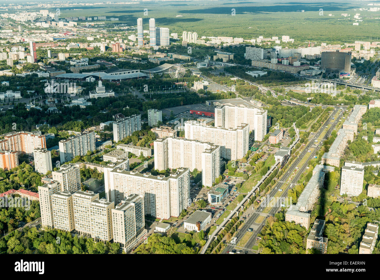 Ostankino Tower is a television and radio tower in Moscow Stock Photo ...