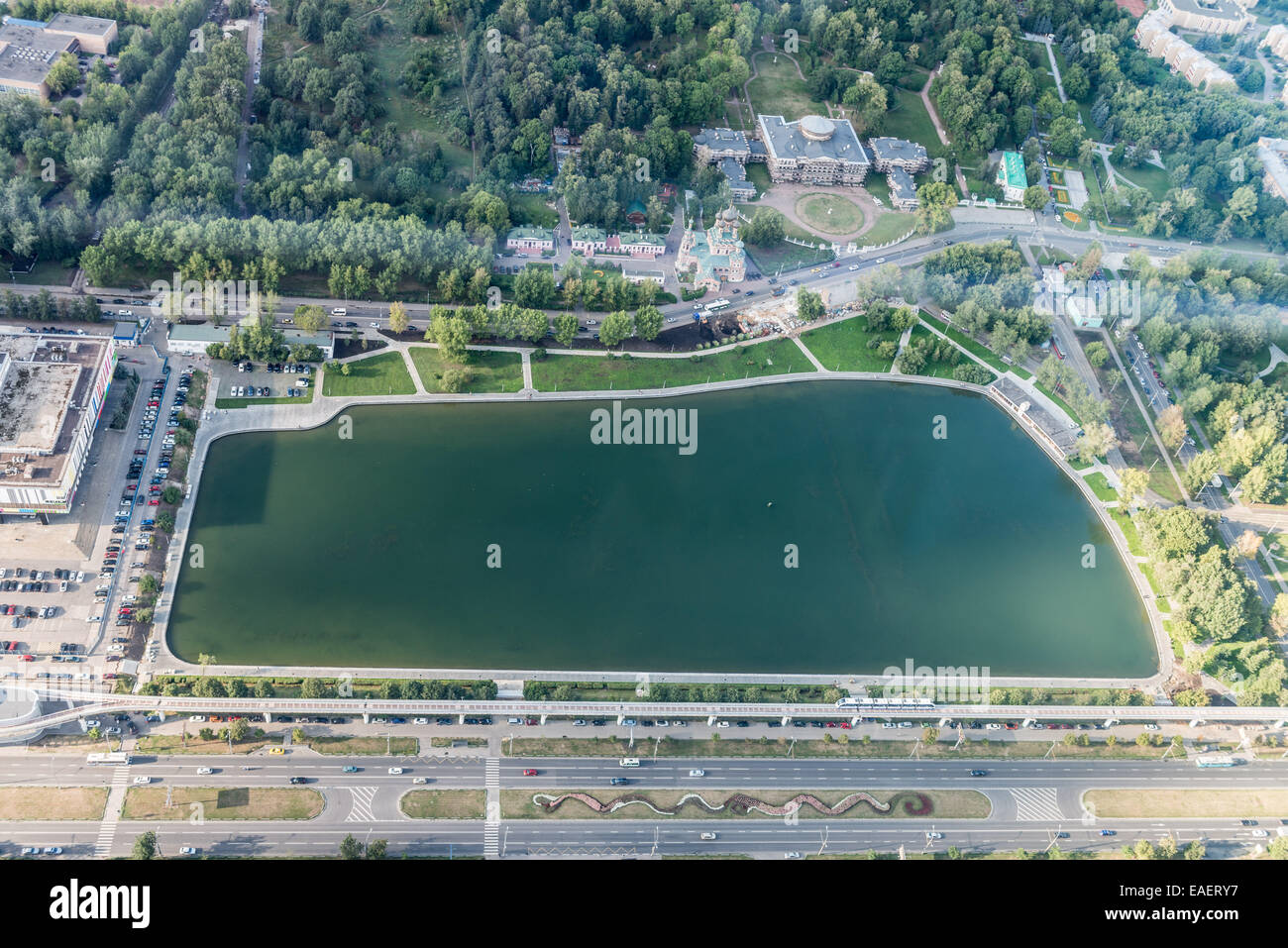 Ostankino Tower is a television and radio tower in Moscow Stock Photo ...