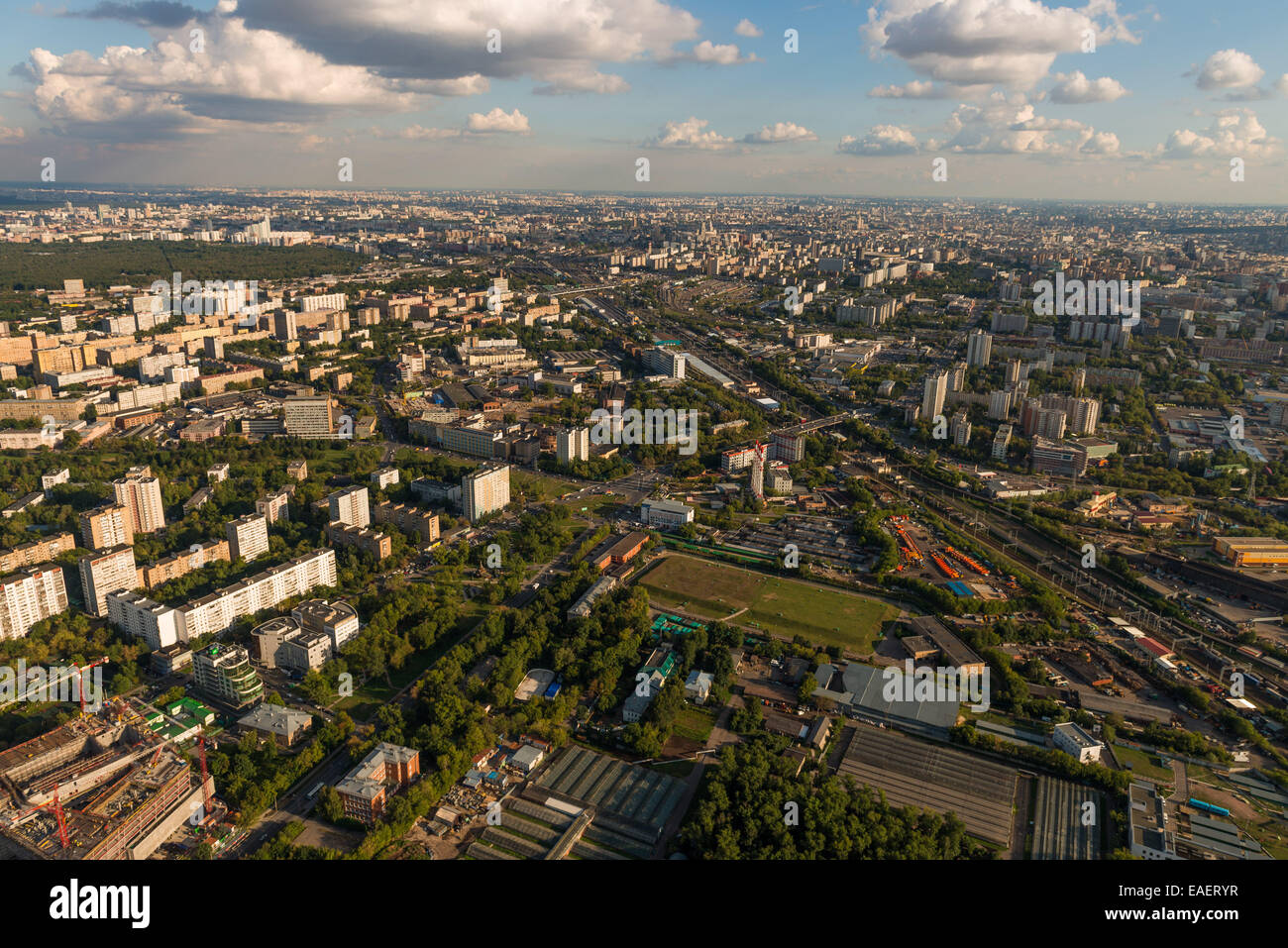 Ostankino Tower is a television and radio tower in Moscow Stock Photo ...