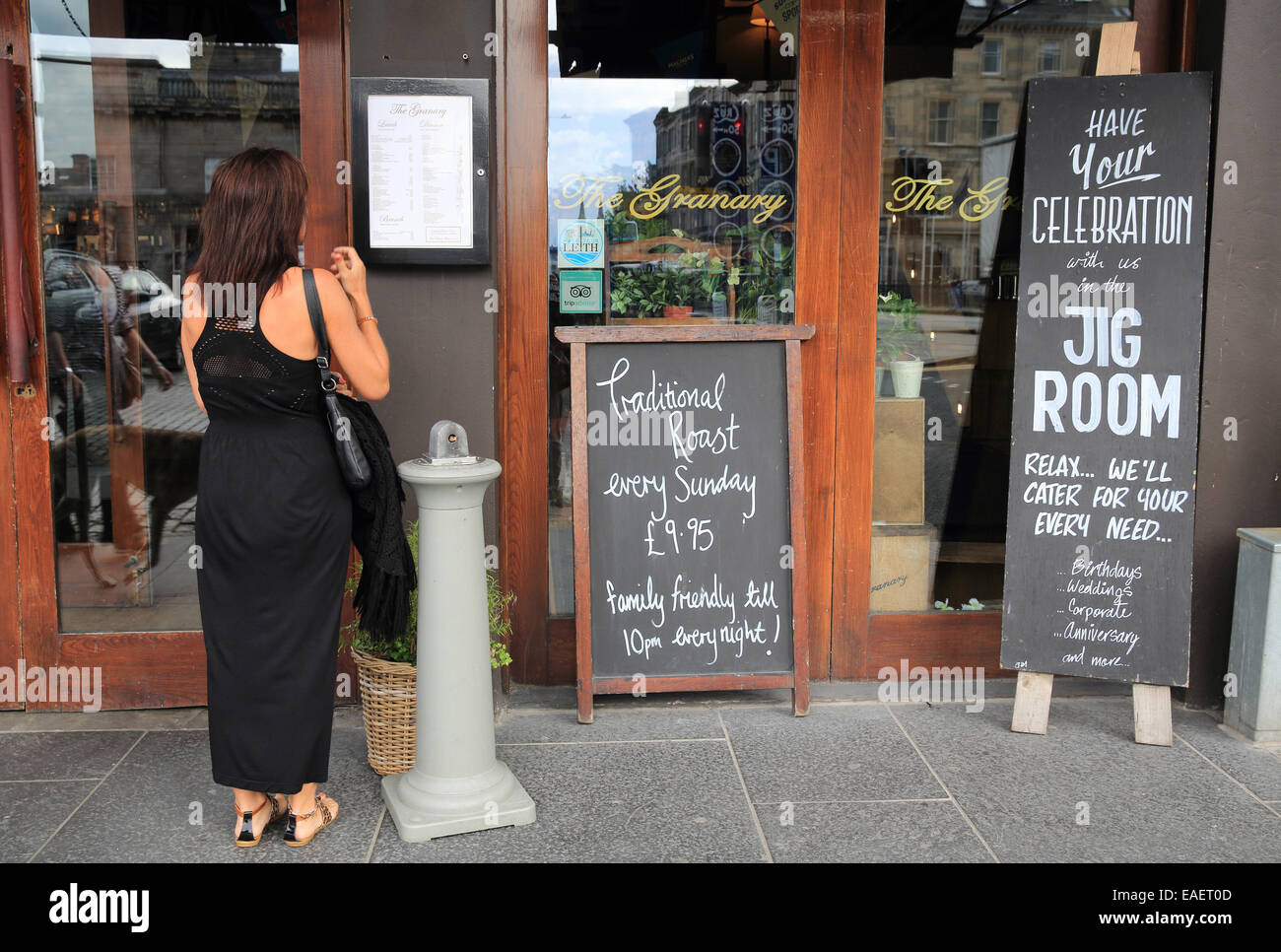 The popular Granary Leith Bar and Restaurant, on the Shore, by the