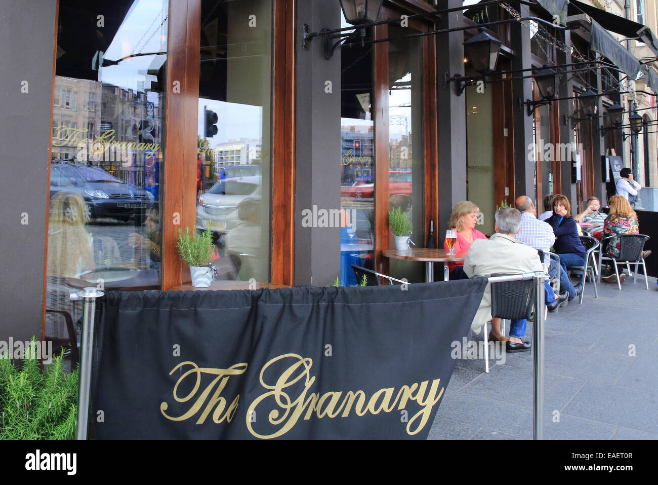The popular Granary Leith Bar and Restaurant, on the Shore, by the