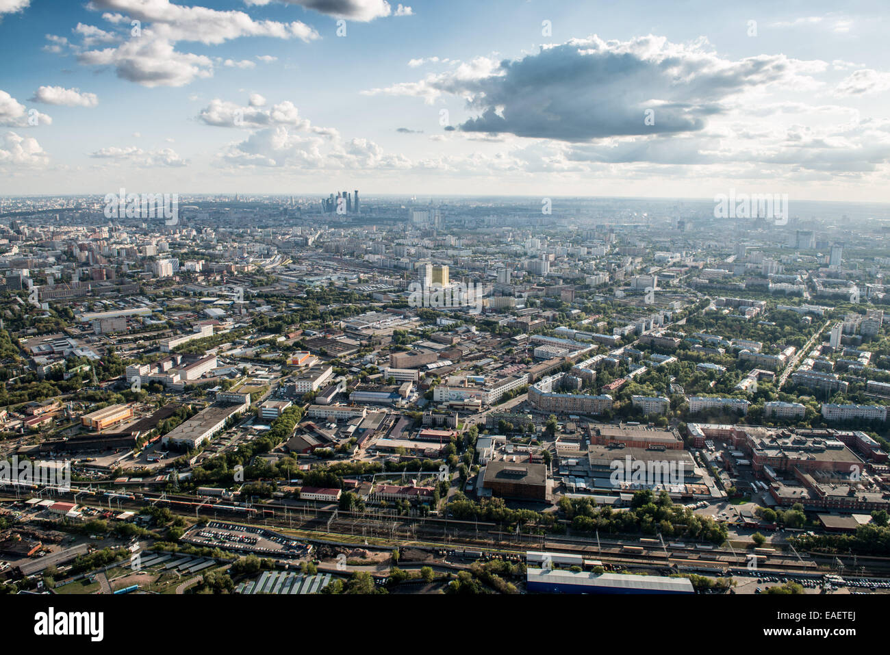 Ostankino Tower is a television and radio tower in Moscow Stock Photo ...