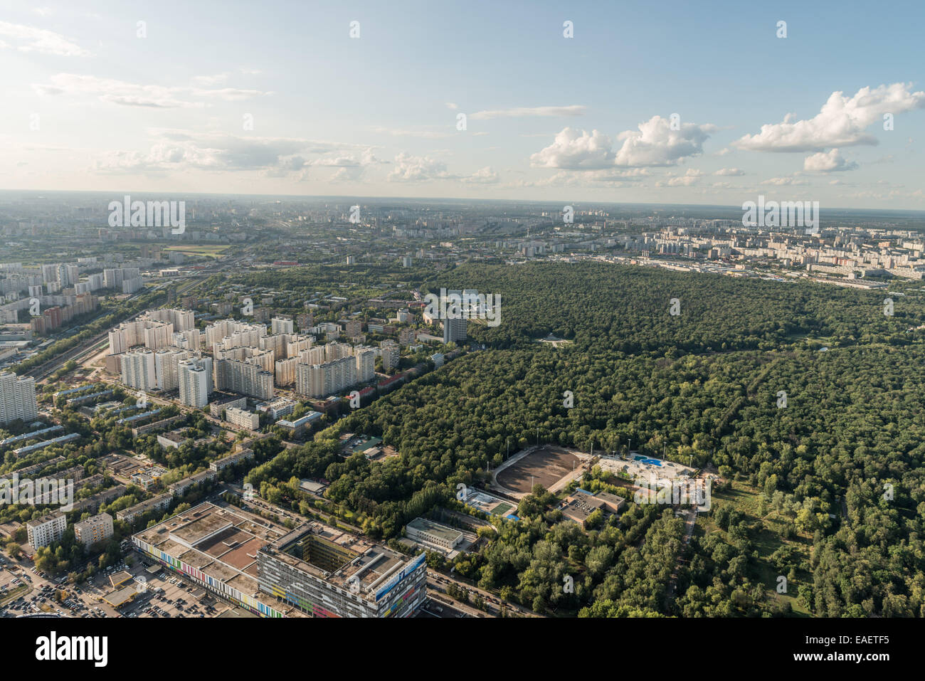 Ostankino Tower is a television and radio tower in Moscow Stock Photo ...
