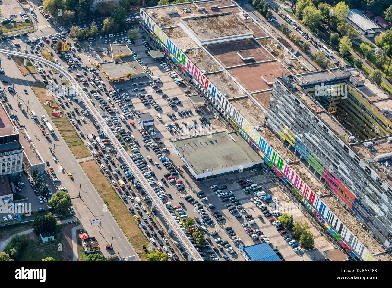 Ostankino Tower is a television and radio tower in Moscow Stock Photo ...