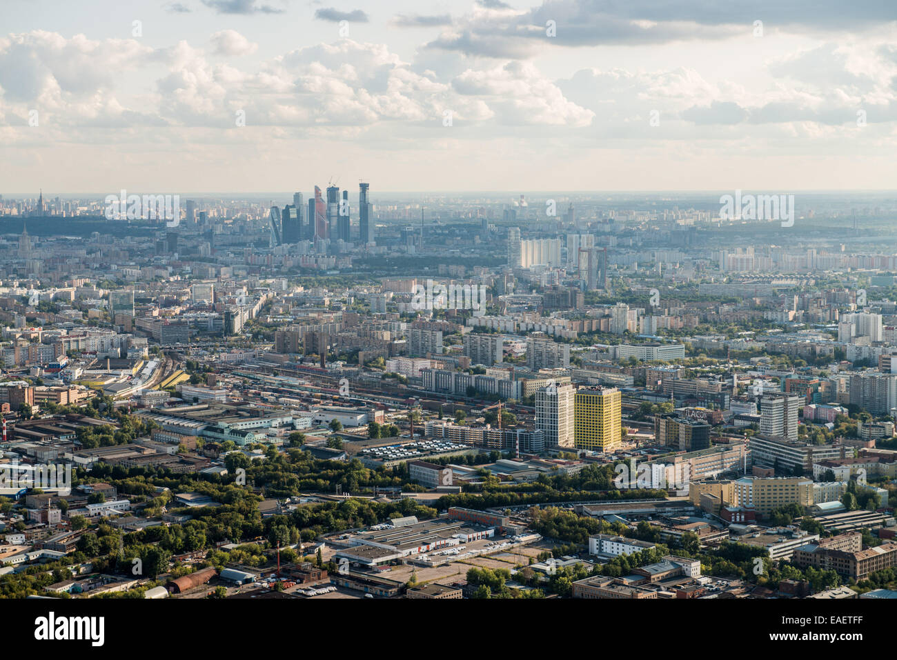 Ostankino Tower is a television and radio tower in Moscow Stock Photo ...