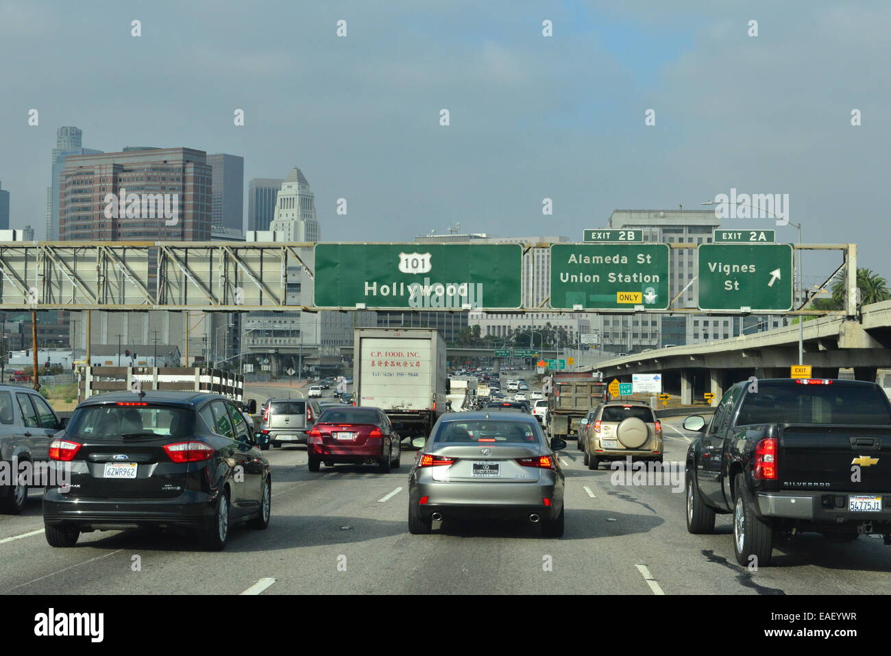 Traffic Jam in Los Angeles Stock Photo Alamy