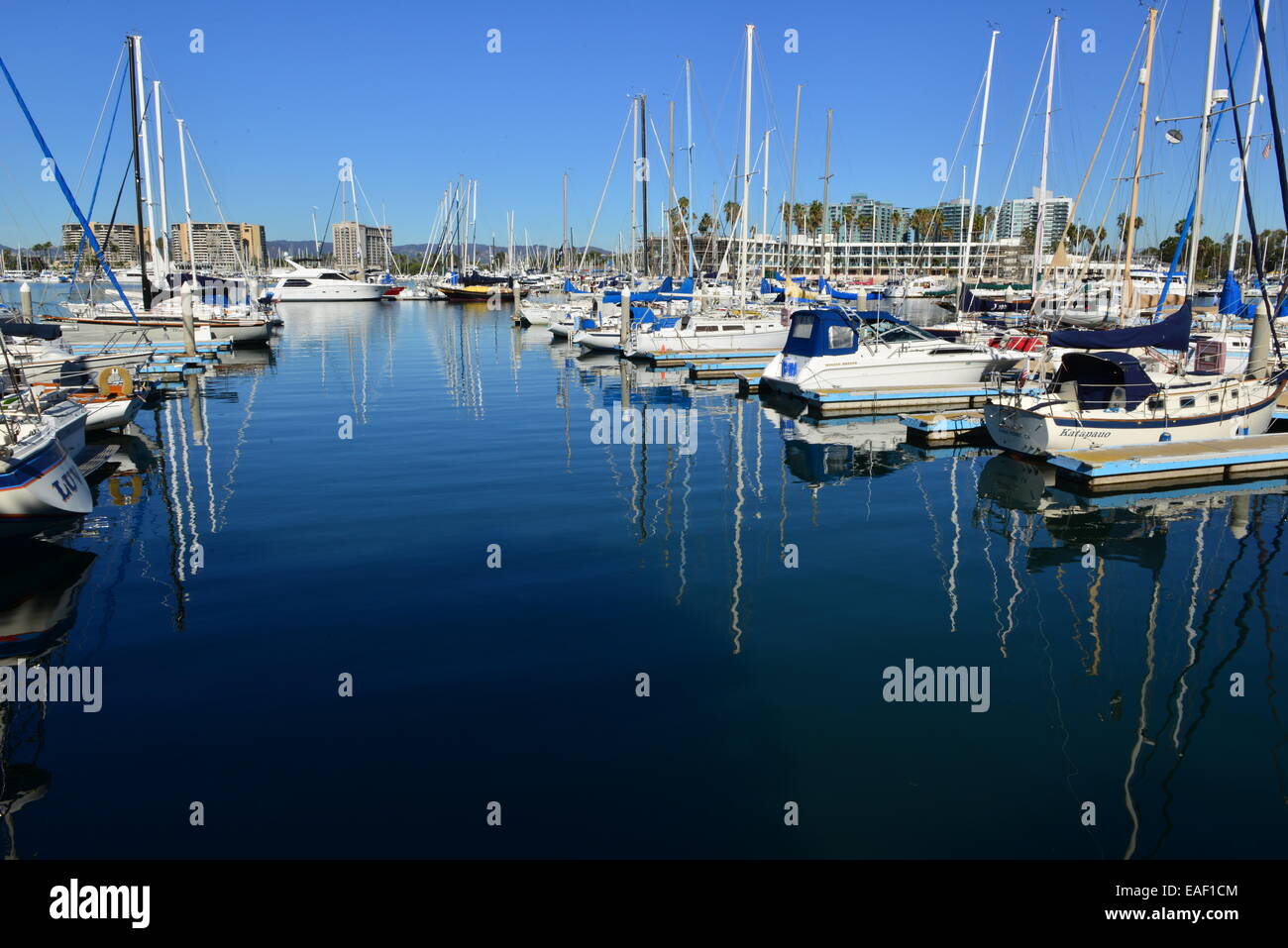 Marina Del Ray in Los Angeles Stock Photo Alamy