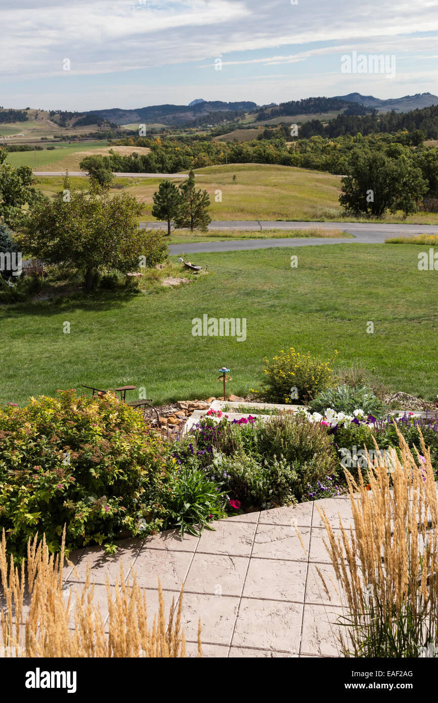 Residential Yard and View, Black Hills, SD, USA Stock Photo Alamy