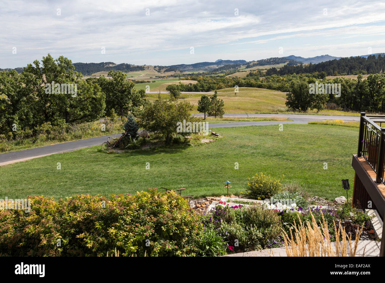 Residential Yard and View, Black Hills, SD, USA Stock Photo Alamy