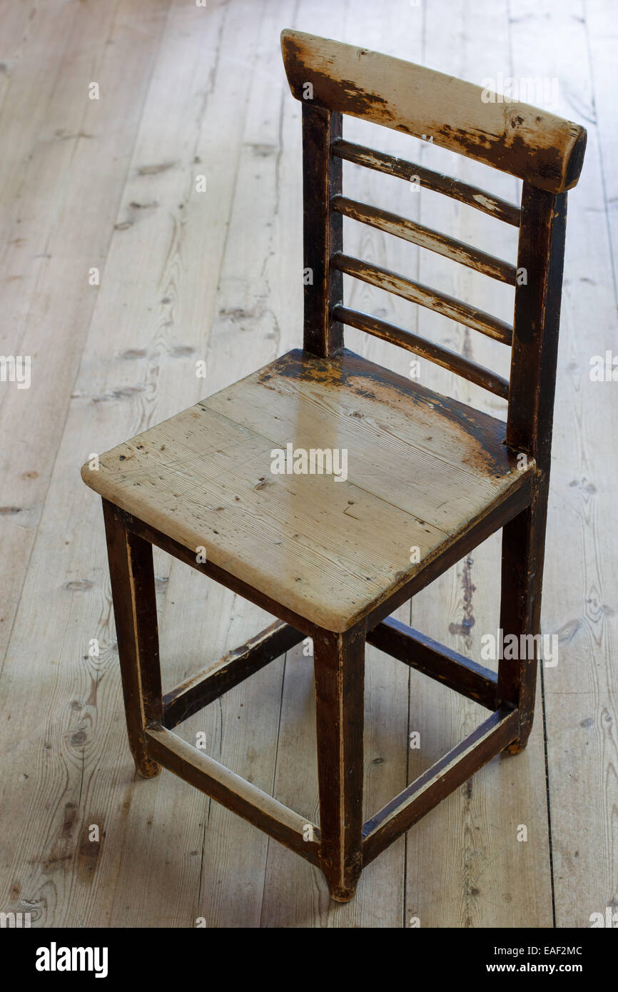 Old wooden chair Stock Photo Alamy
