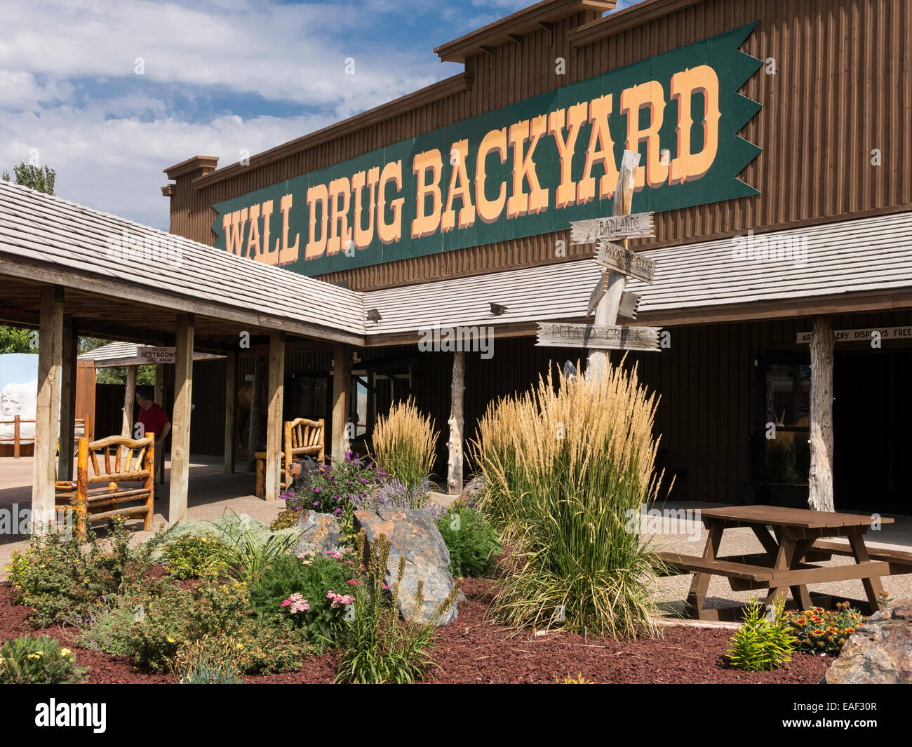 Wall Drug Backyard , South Dakota, USA Stock Photo Alamy