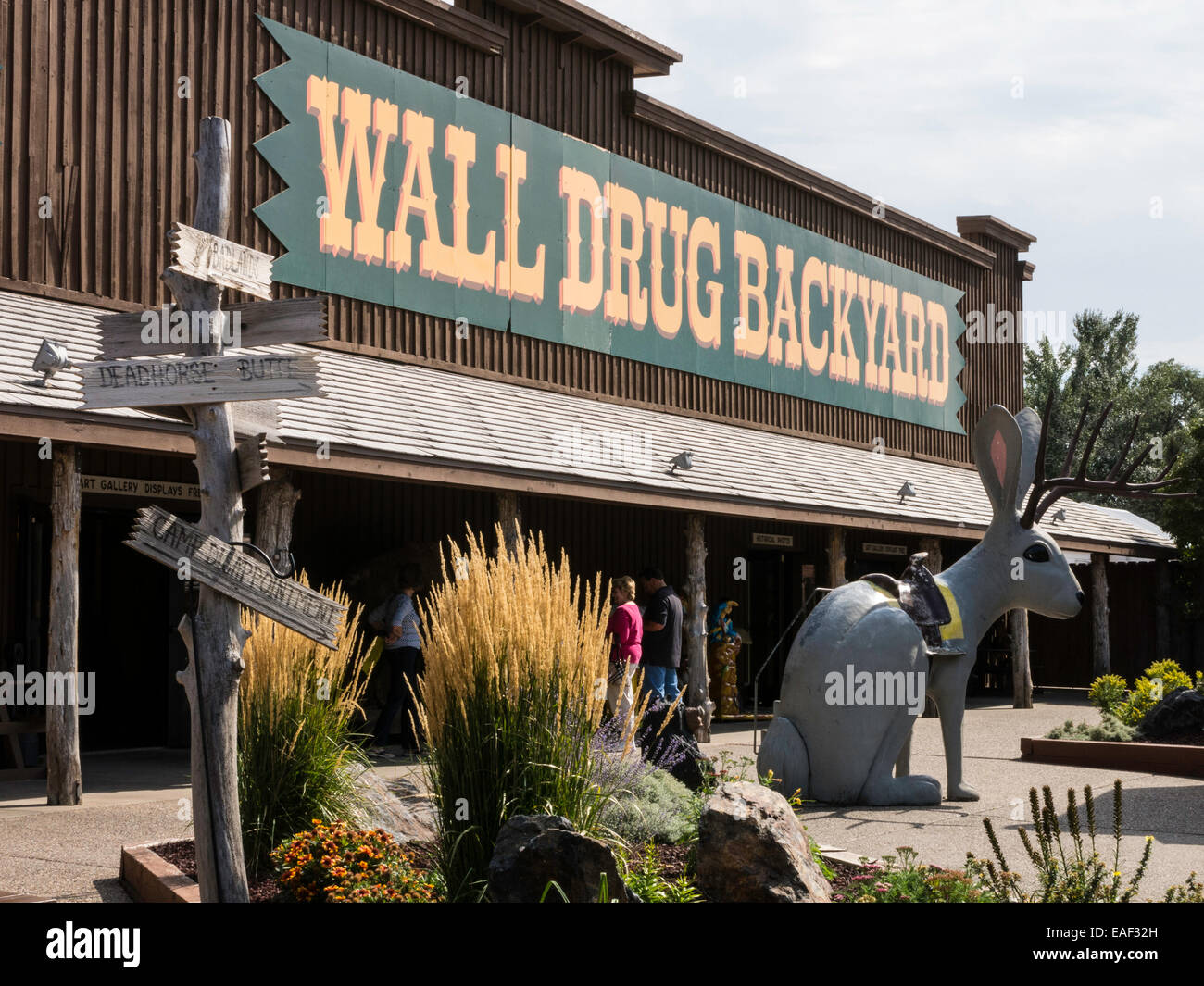 Wall Drug Backyard , South Dakota, USA Stock Photo Alamy