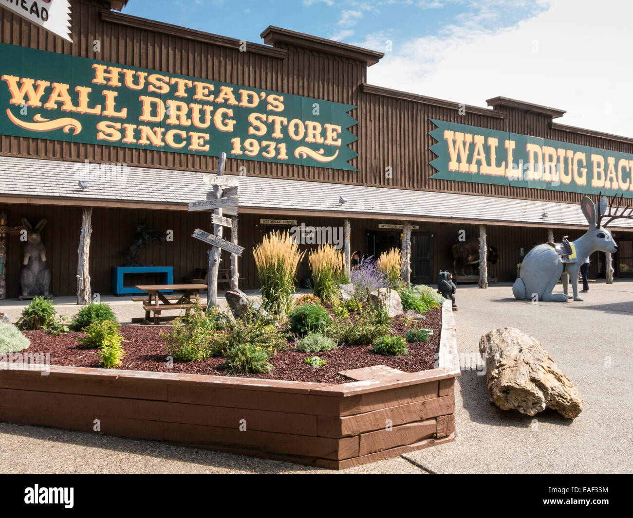 Wall Drug Backyard , South Dakota, USA Stock Photo Alamy