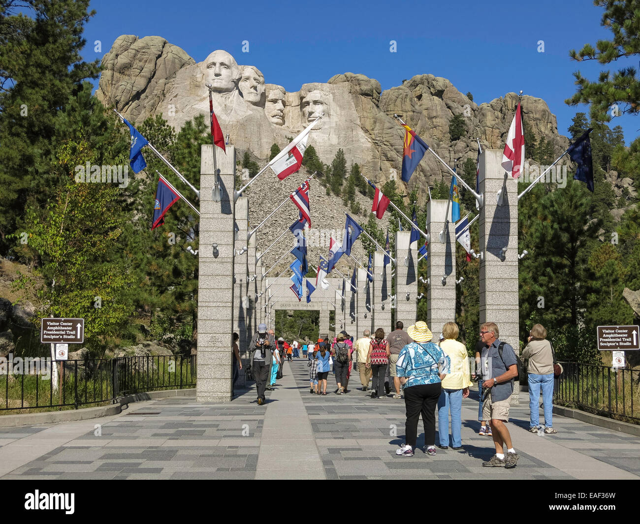 Mount Rushmore National Memorial, SD, USA Stock Photo