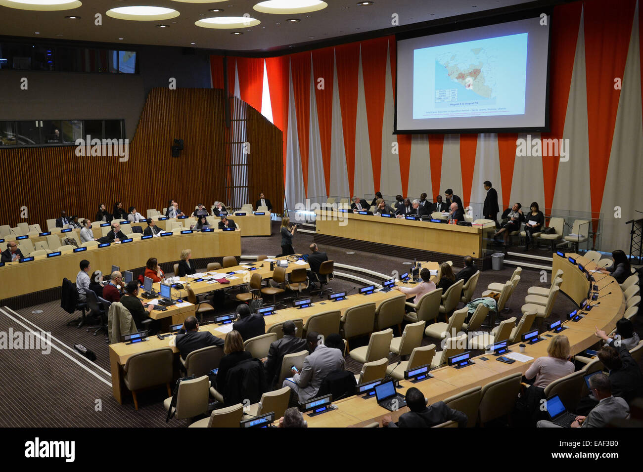 New York, UN headquarters in New York. 13th Nov, 2014. The UN General ...