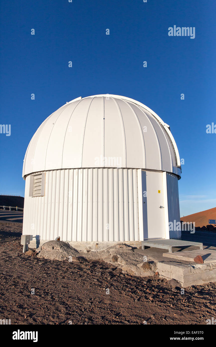 UH Hilo Educational Telescope on the summit of Mauna Kea Big Island Hawaii USA Stock Photo