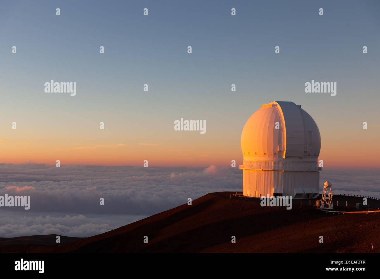 The CanadaFranceHawaii Telescope on the summit of Mauna Kea Hawaii