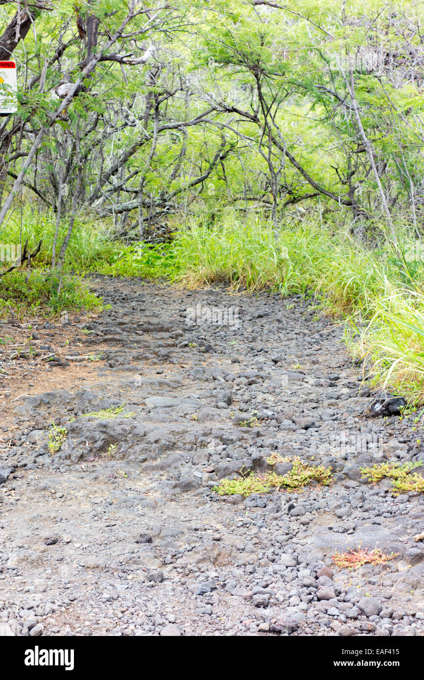 Trail to Captain Cook Monument Big Island Hawaii USA Stock Photo