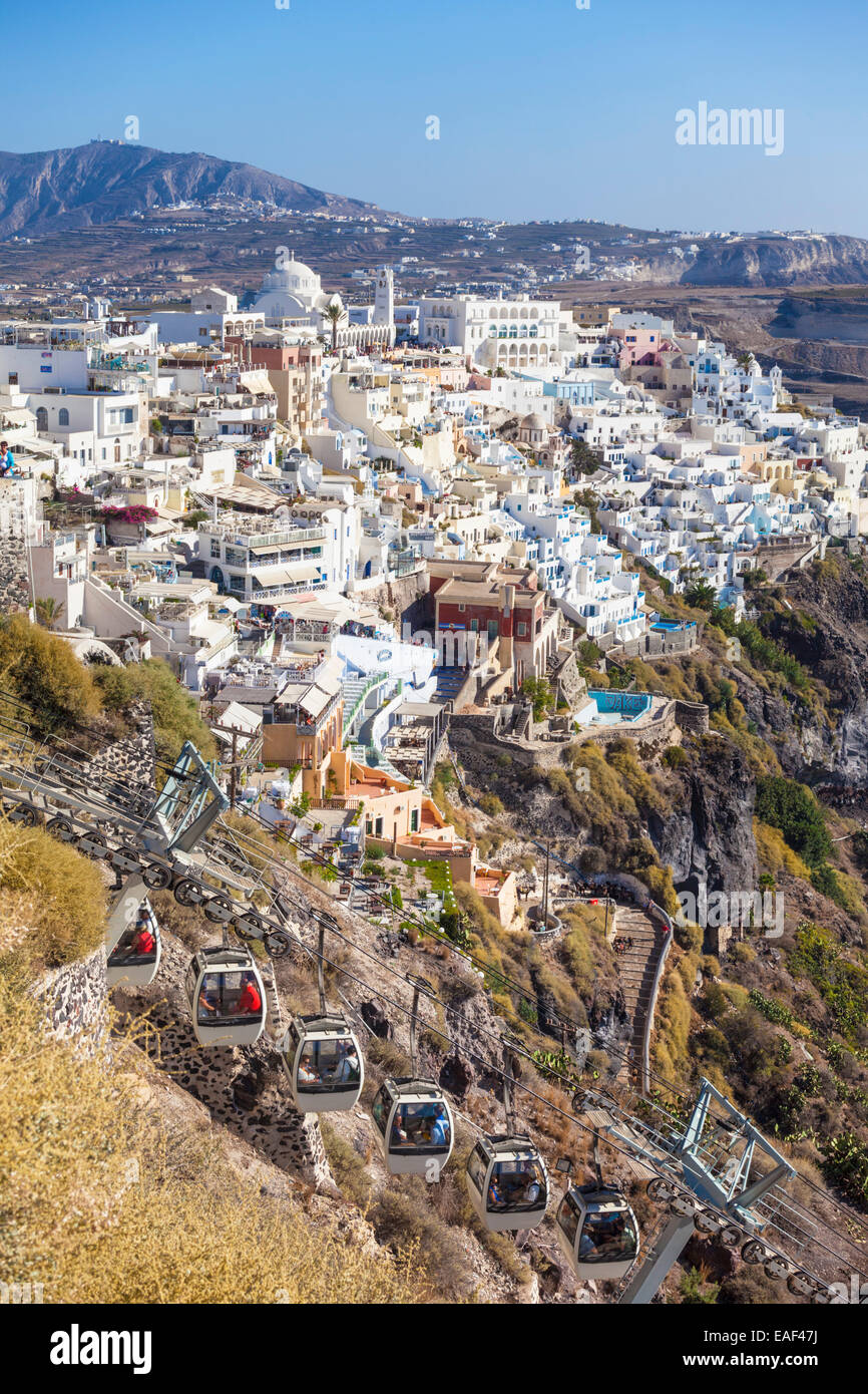 Santorini Cable car Santorini Fira Thira, Cyclades Islands, Greek