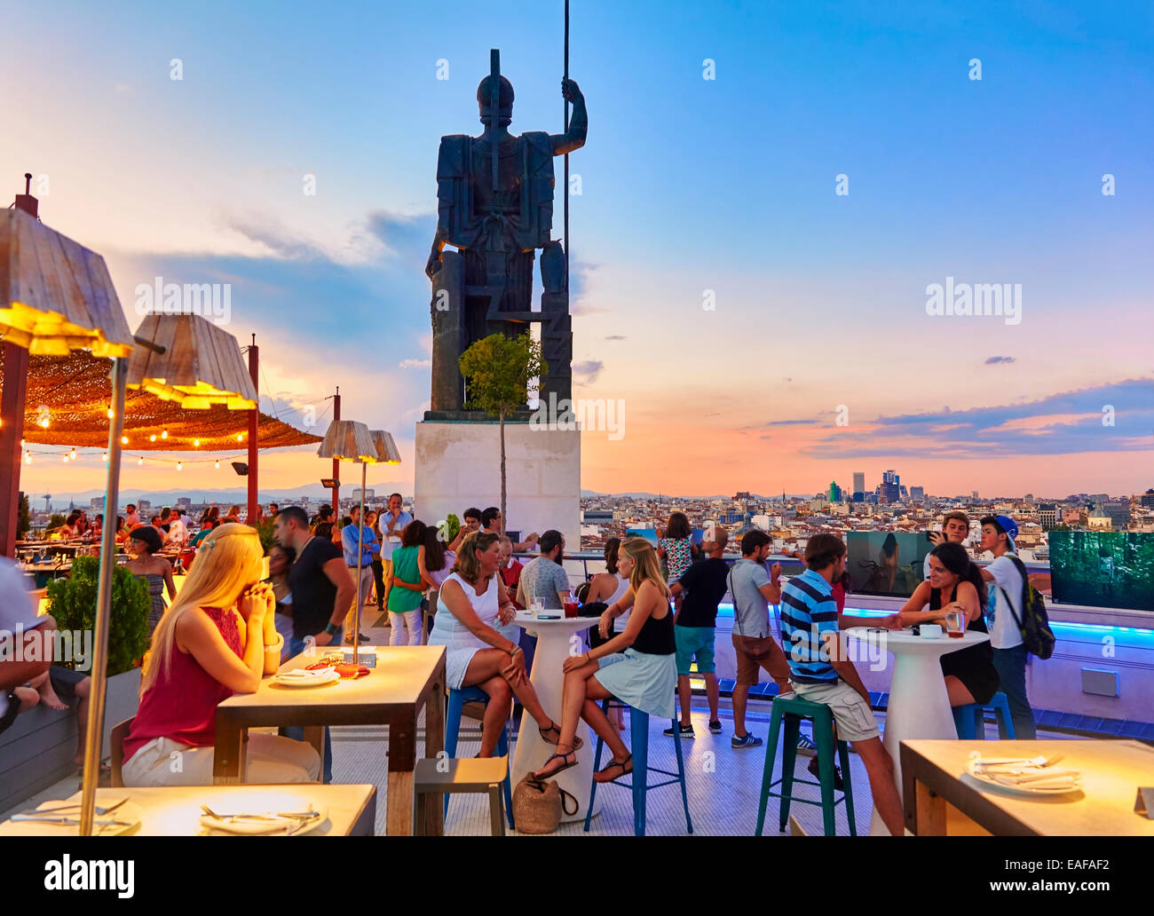 The Circulo De Bellas Artes Cultural Center Rooftop Terrace Madrid 