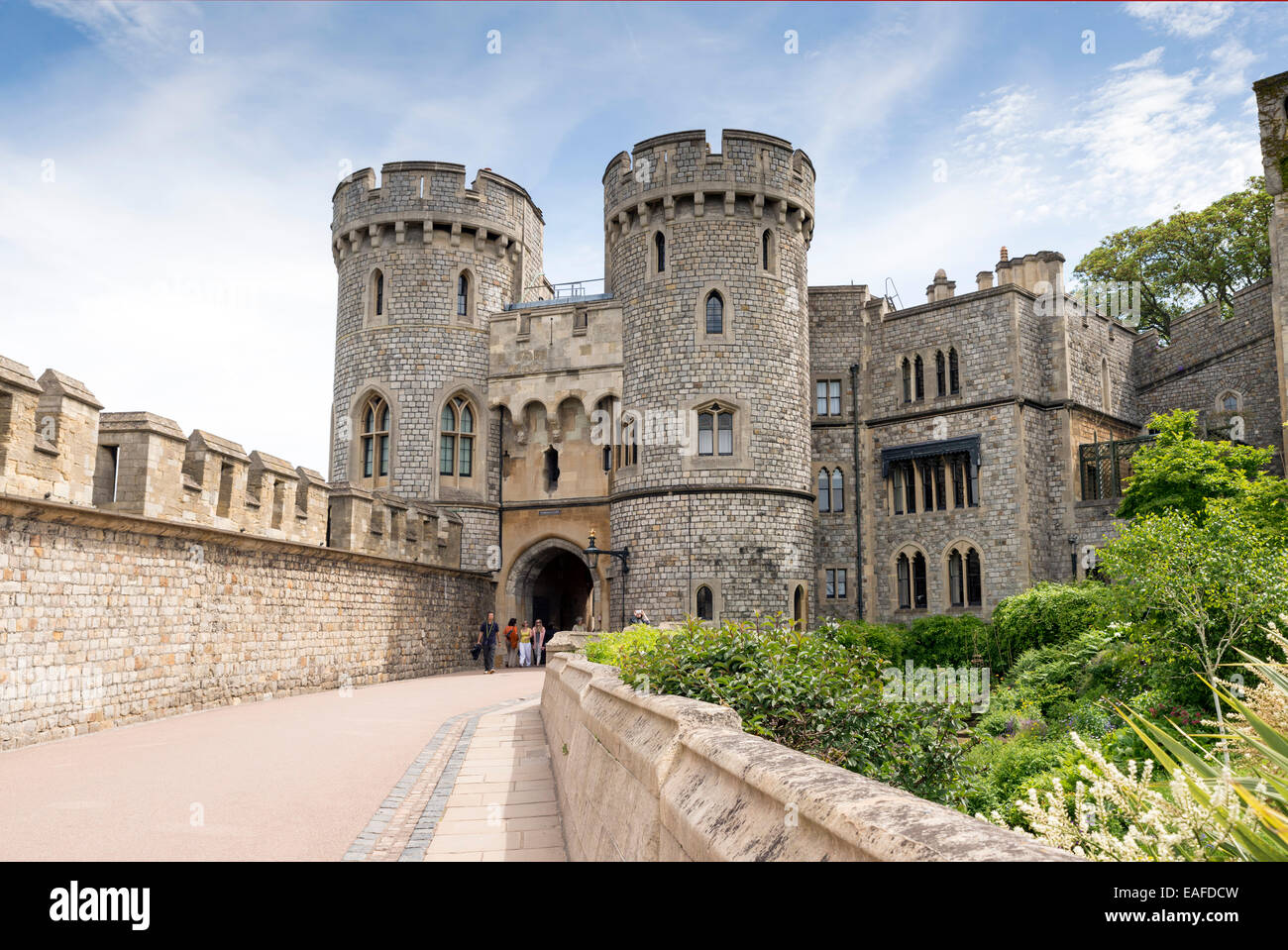 WINDSOR, UNITED KINGDOM JUNE 6, 2014 Outside view of Medieval
