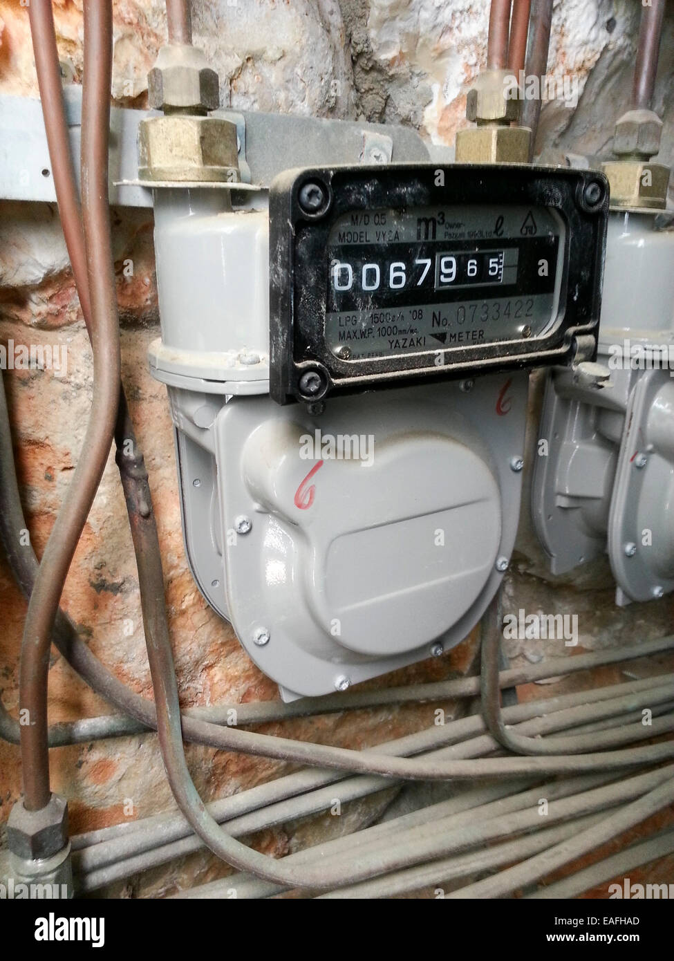 Gas Meter Stock Photo Alamy