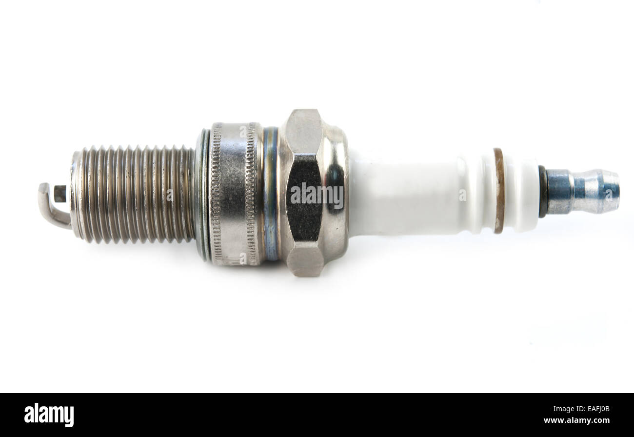 spark plug isolated on white background Stock Photo Alamy