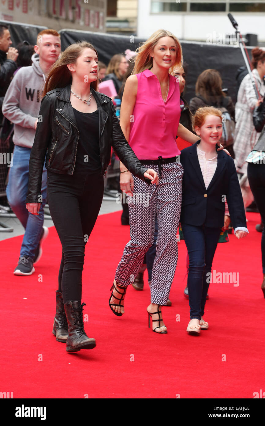 'Postman Pat: The Movie' premiere - Arrivals  held at the Odeon West End  Featuring: Storm Uechtritz,Missy Keating,Ali Keating Where: London, United Kingdom When: 11 May 2013 Stock Photo