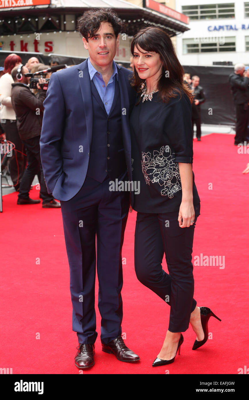 'Postman Pat: The Movie' premiere - Arrivals  held at the Odeon West End  Featuring: Stephen Mangan,Louise Delamere Where: London, United Kingdom When: 11 May 2013 Stock Photo