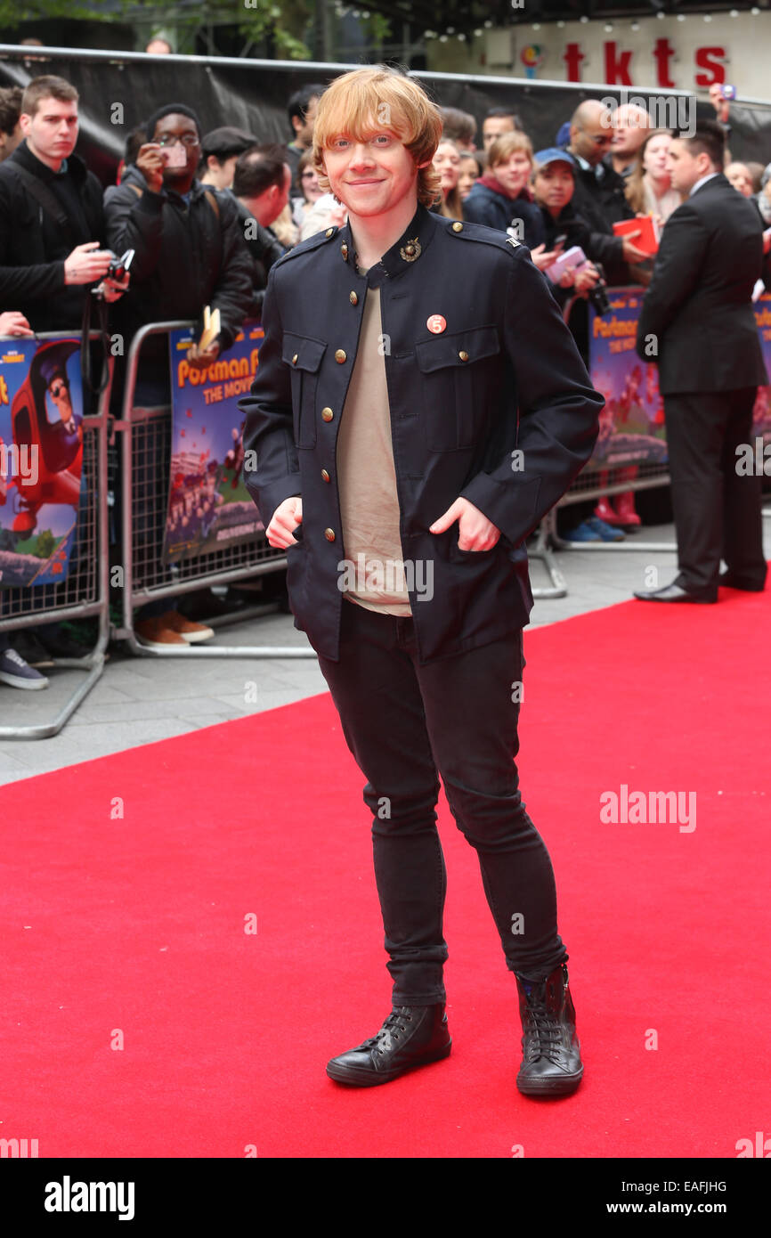'Postman Pat: The Movie' premiere - Arrivals  held at the Odeon West End  Featuring: Rupert Grint Where: London, United Kingdom When: 11 May 2013 Stock Photo