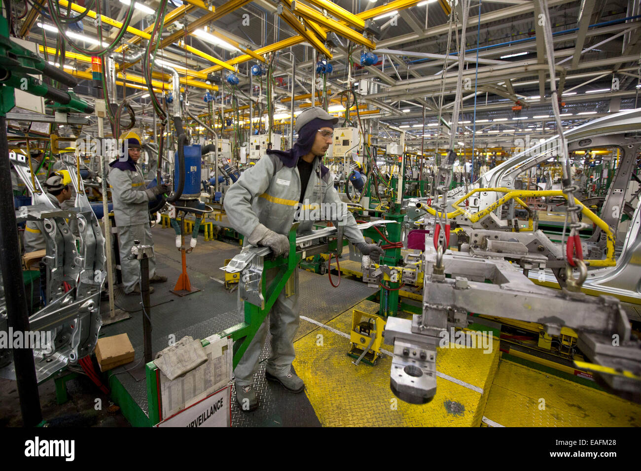 Renault Nissan plant in Tanger . Production of car DACIA, DOKKER and LODGY Stock Photo