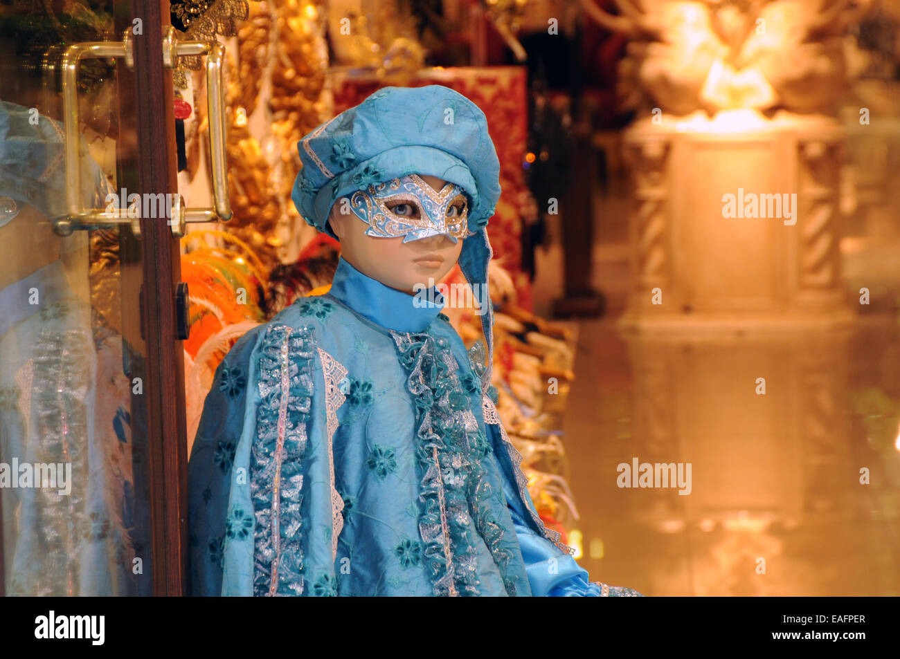 Traje de carnaval en Venecia Stock Photo