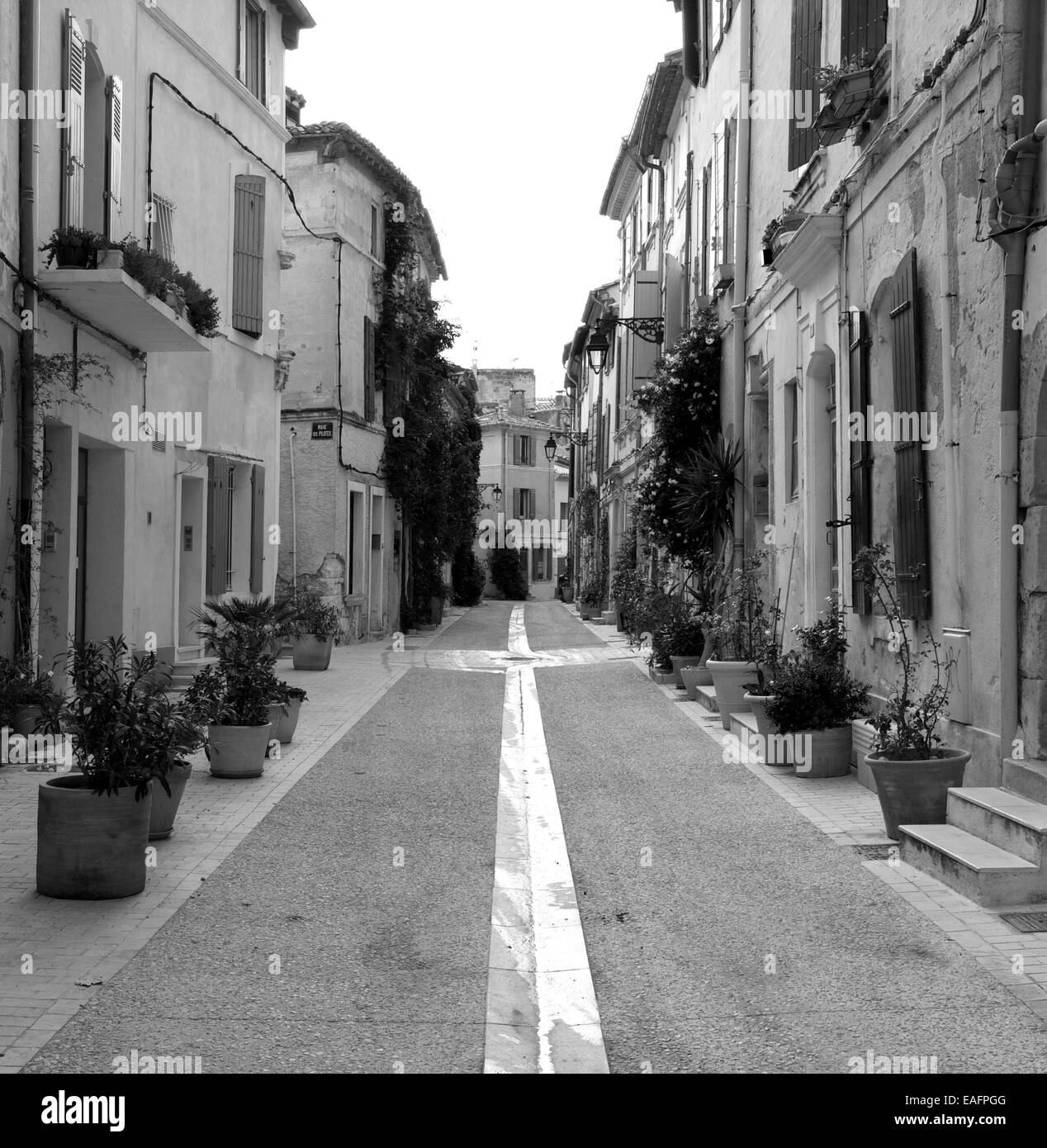 Street in Arles. Bouches-du-Rhône. France. Europe. Stock Photo
