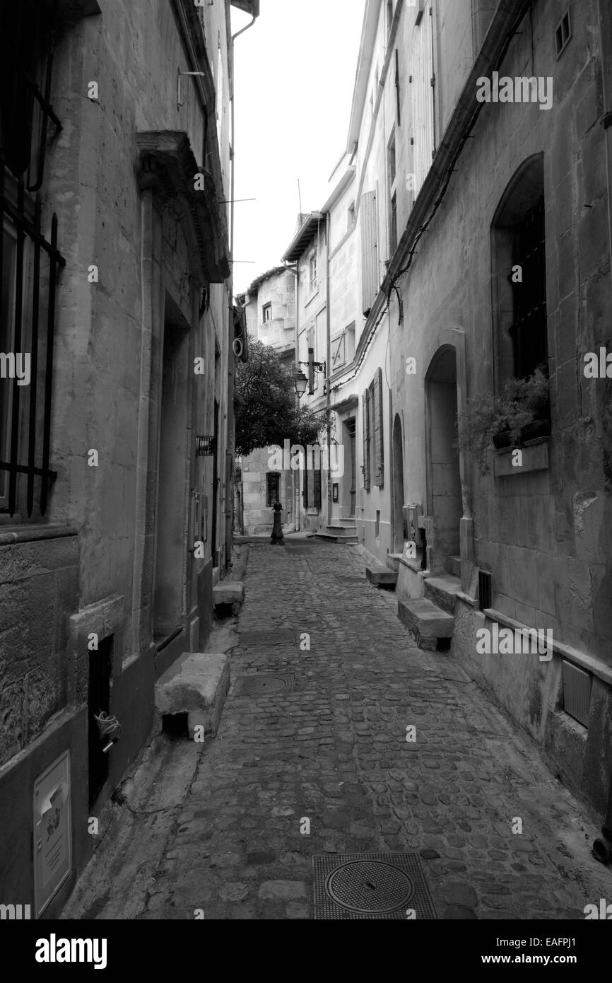 Street in Arles. Bouches-du-Rhône. France. Europe. Stock Photo